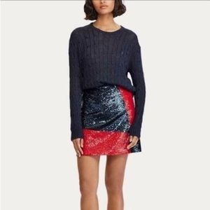 NWT Polo Ralph Lauren Colorblock Sequin Skirt